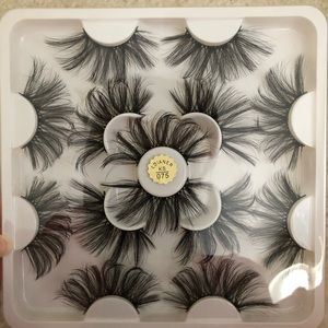 7 Pairs Long Thick Natural 25mm False Fake Eyelashes